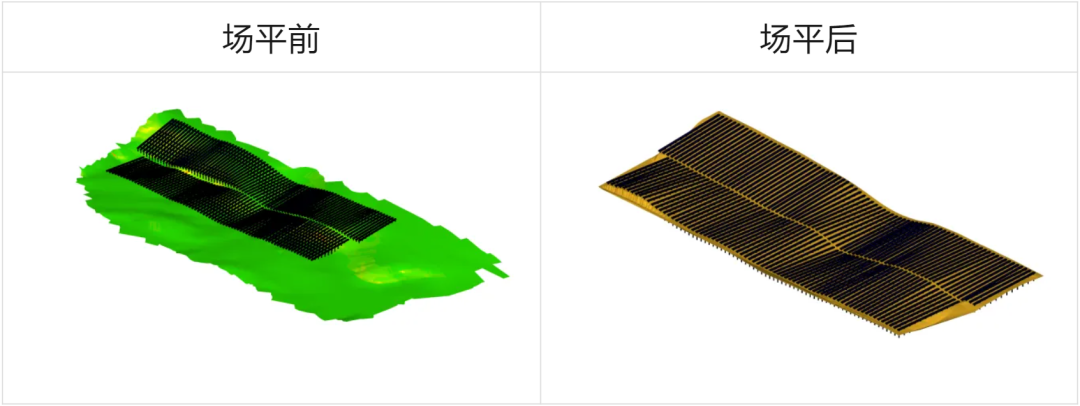 平單軸立柱自動調(diào)節(jié)并生成場平方案