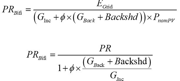 8.0版PVsyst關(guān)于雙面系統(tǒng)效率的修正說明