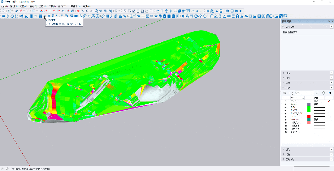 梯田布置——沿等高線布置方陣