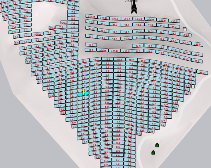 按間距統(tǒng)計(jì)方陣功能